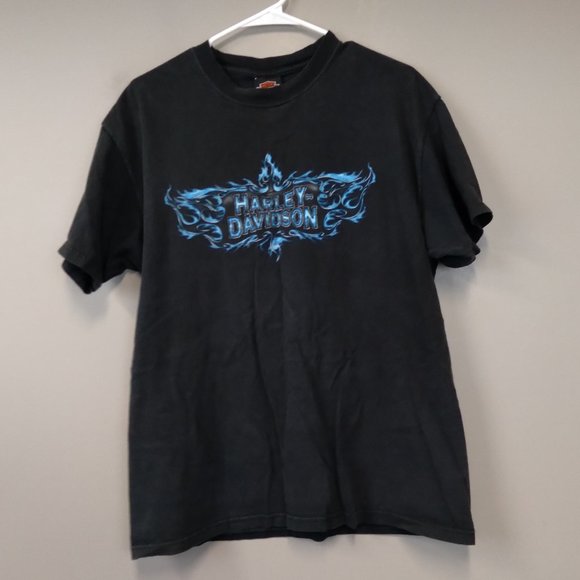 Harley Davidson Black Graphic Men's T-Shirt Size L